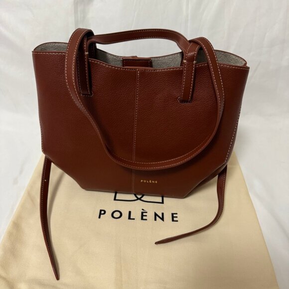 polene Cyme Mini Edition Textured Cognac - Picture 1 of 7